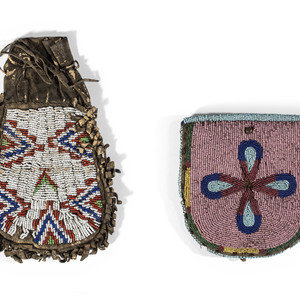 Plains Beaded Pouches ca 1900 lot
