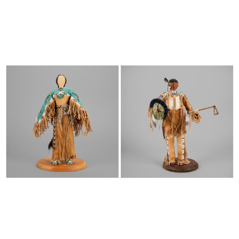 PLAINS + BLACKFEET, PAIR OF