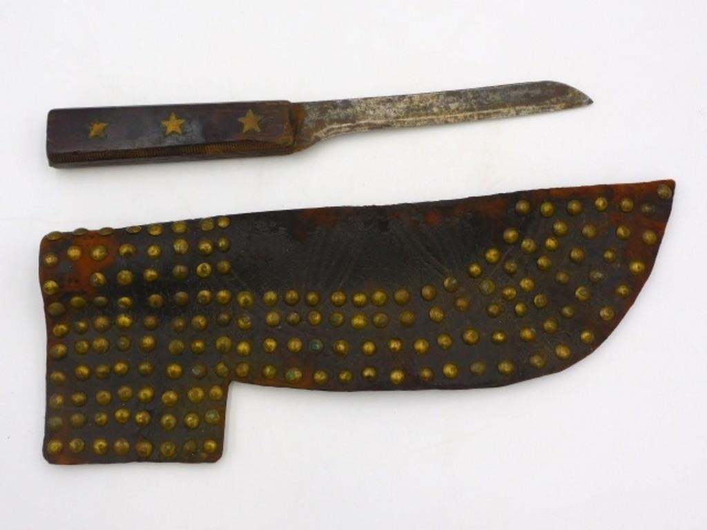 PLAINS BLACKFOOT KNIFE WITH STUDDED