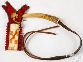 PLAINS INDIAN ANTLER QUIRTPlai