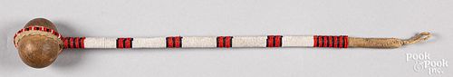 PLAINS INDIAN BEADED "SKULL