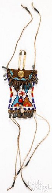 PLAINS INDIAN BEADED STRIKE A