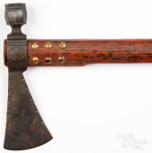 PLAINS INDIAN BRASS PIPE TOMAH