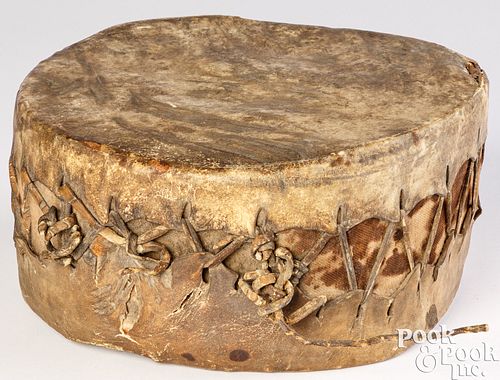 PLAINS INDIAN HIDE DRUMPlains