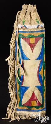 PLAINS INDIAN PARFLECHE BAG<br