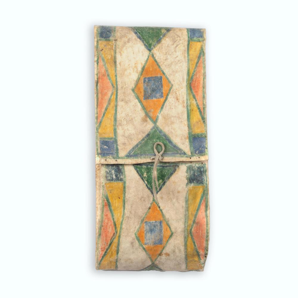 PLAINS, PAINTED PARFLECHE