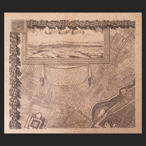 PLAN DE PARIS AU XVII