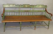 PLANK SEAT SETTEEca. 1860; in
