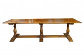 PLANK TOP DINING TABLEoak, wit