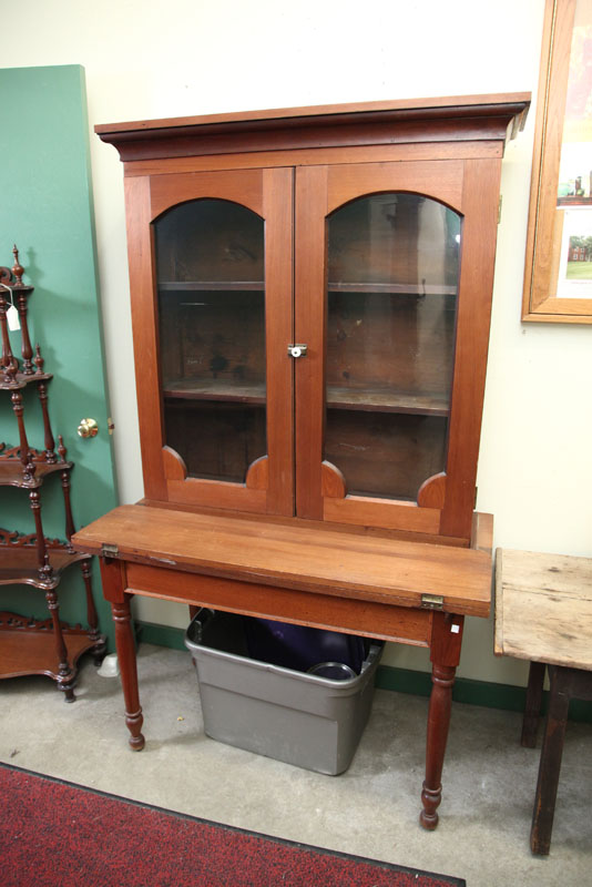 PLANTATION DESK. Walnut with a step