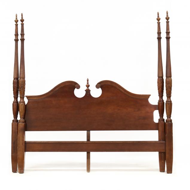 PLANTATION STYLE CARVED MAHOGANY