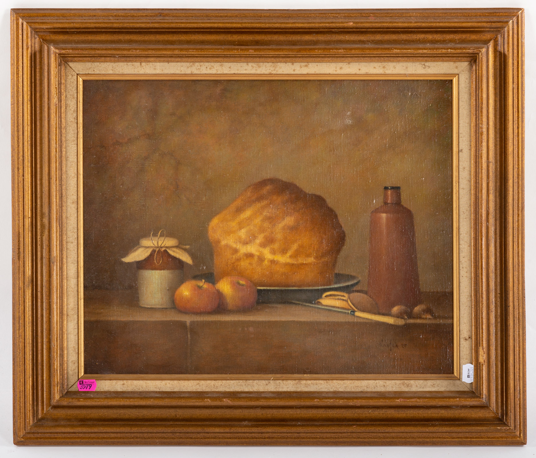 PLANTEN. "DEJEUNER," OIL Oil on