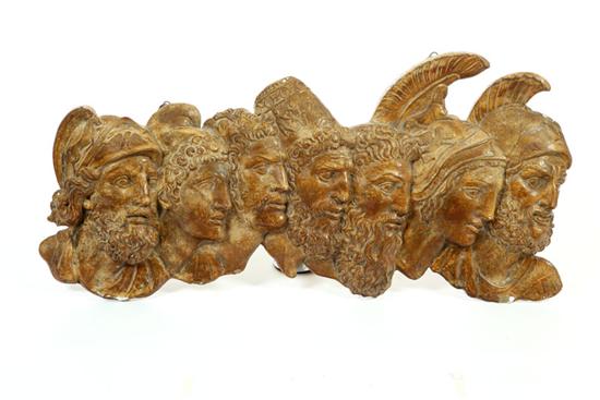 PLAQUE OF CLASSICAL FACES.  Cast