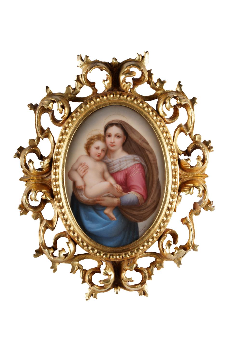 PLAQUE OF MADONNA &
