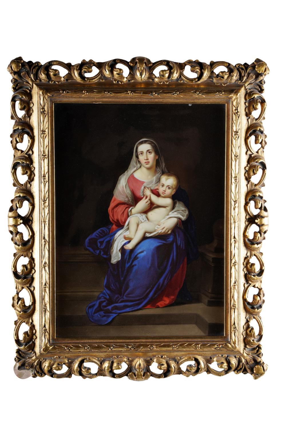 PLAQUE OF MADONNA &
