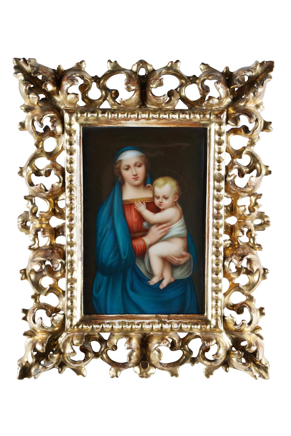 PLAQUE OF MADONNA &
