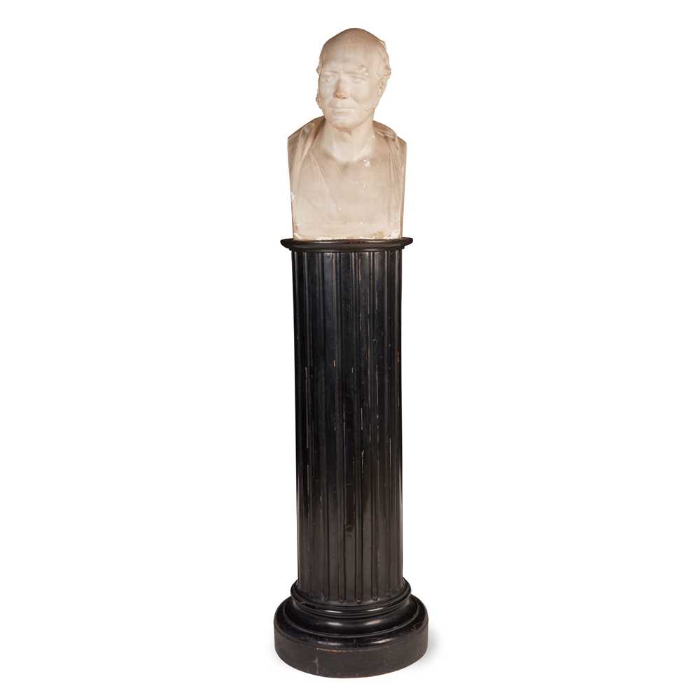 PLASTER BUST OF ROBERT STEVENSON,