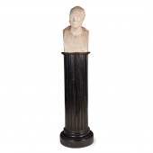 PLASTER BUST OF ROBERT STEVENS