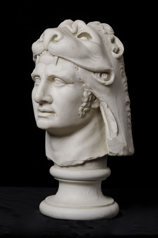 PLASTER CAST AFTER HEAD OF