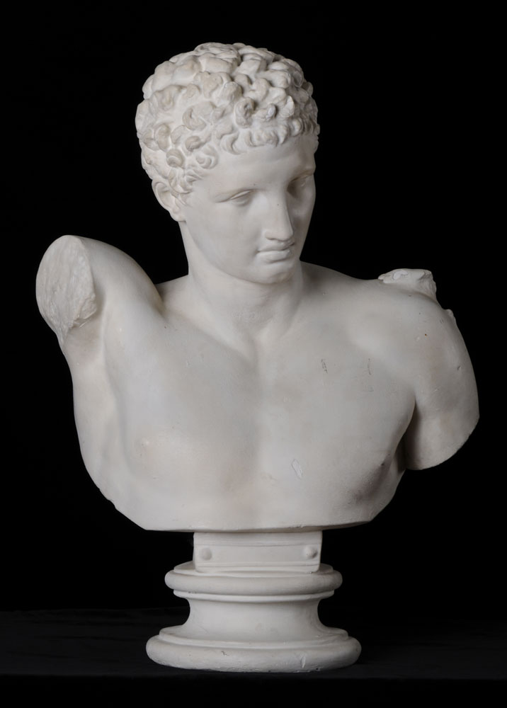 PLASTER CAST BUST OF THE HERMES