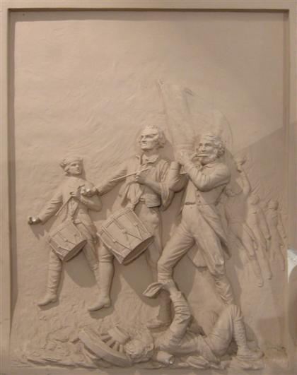 Plaster cast of the Spirit of 76'