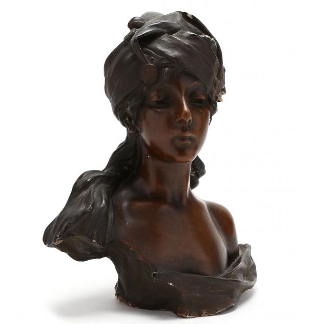 PLASTER CAST STUDY SCULPTURE OF A