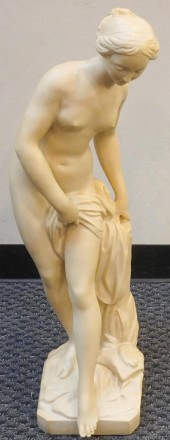 PLASTER FIGURE OF BATHING APHR