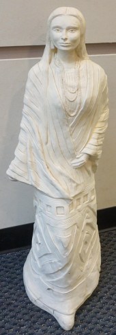 PLASTER FIGURE OF COMANCHE WOM
