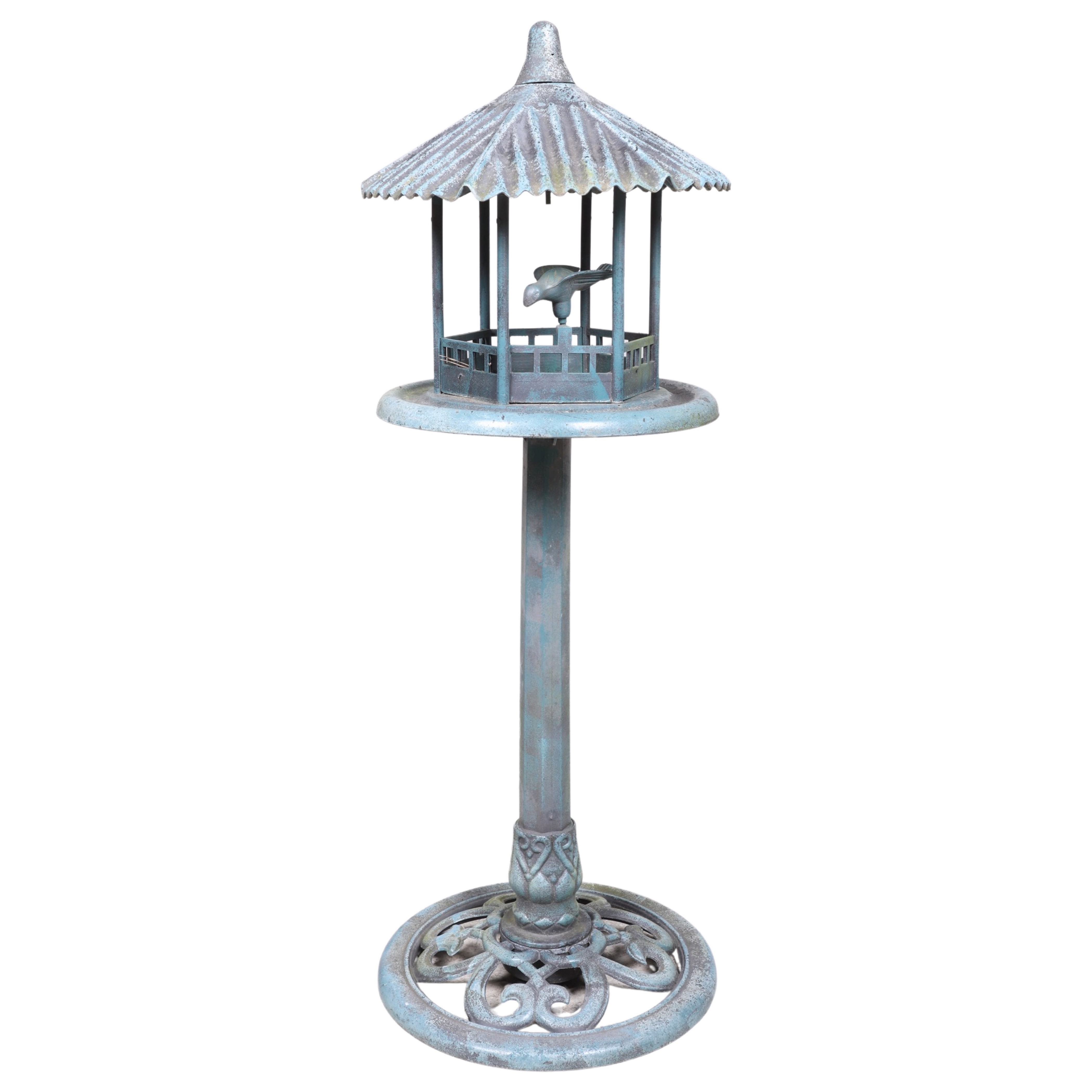 Plastic Pagoda form birdbath,