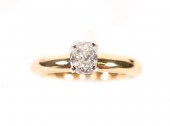 PLAT & 18K YELLOW GOLD DIAMOND