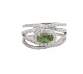 PLAT. ALEXANDRITE & DIA. RING