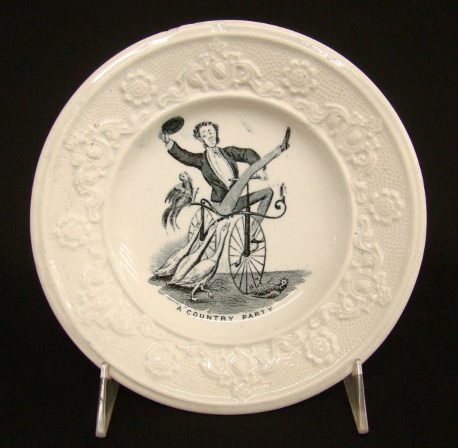 Plate - Velocipede circa 1869.