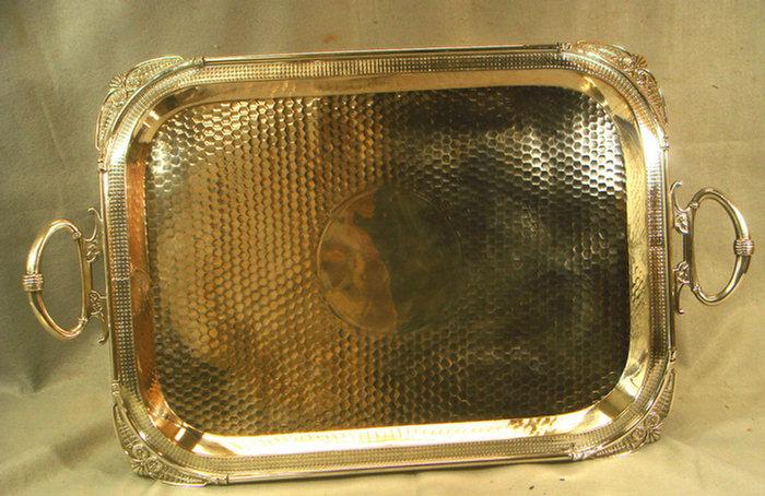 Plated silver tray, Derby Silver
