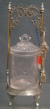 Plated silver Victorian pickle