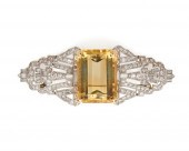 PLATINUM, 14K GOLD, CITRINE, A