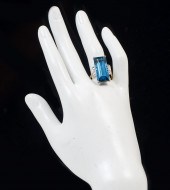 PLATINUM & 14K LONDON BLUE TOP