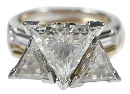 PLATINUM 14KT. 3.19TCW. DIAMOND