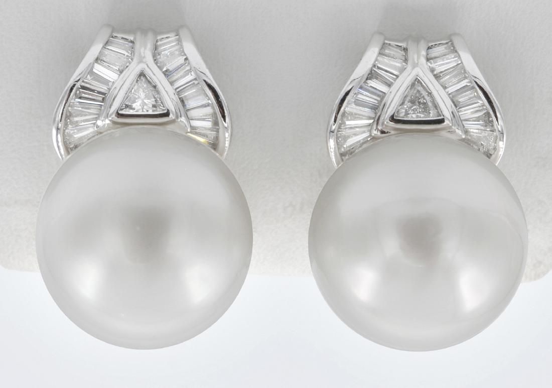 PLATINUM 16MM SOUTH SEA PEARL &