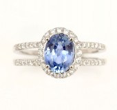 PLATINUM 1.70 CT UNHEATED BLUE