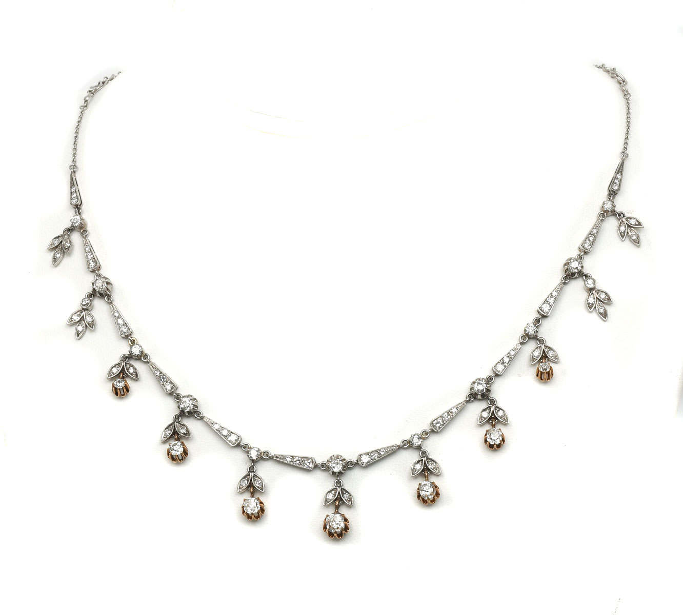 PLATINUM & 18K 5.50 CTW DIAMOND