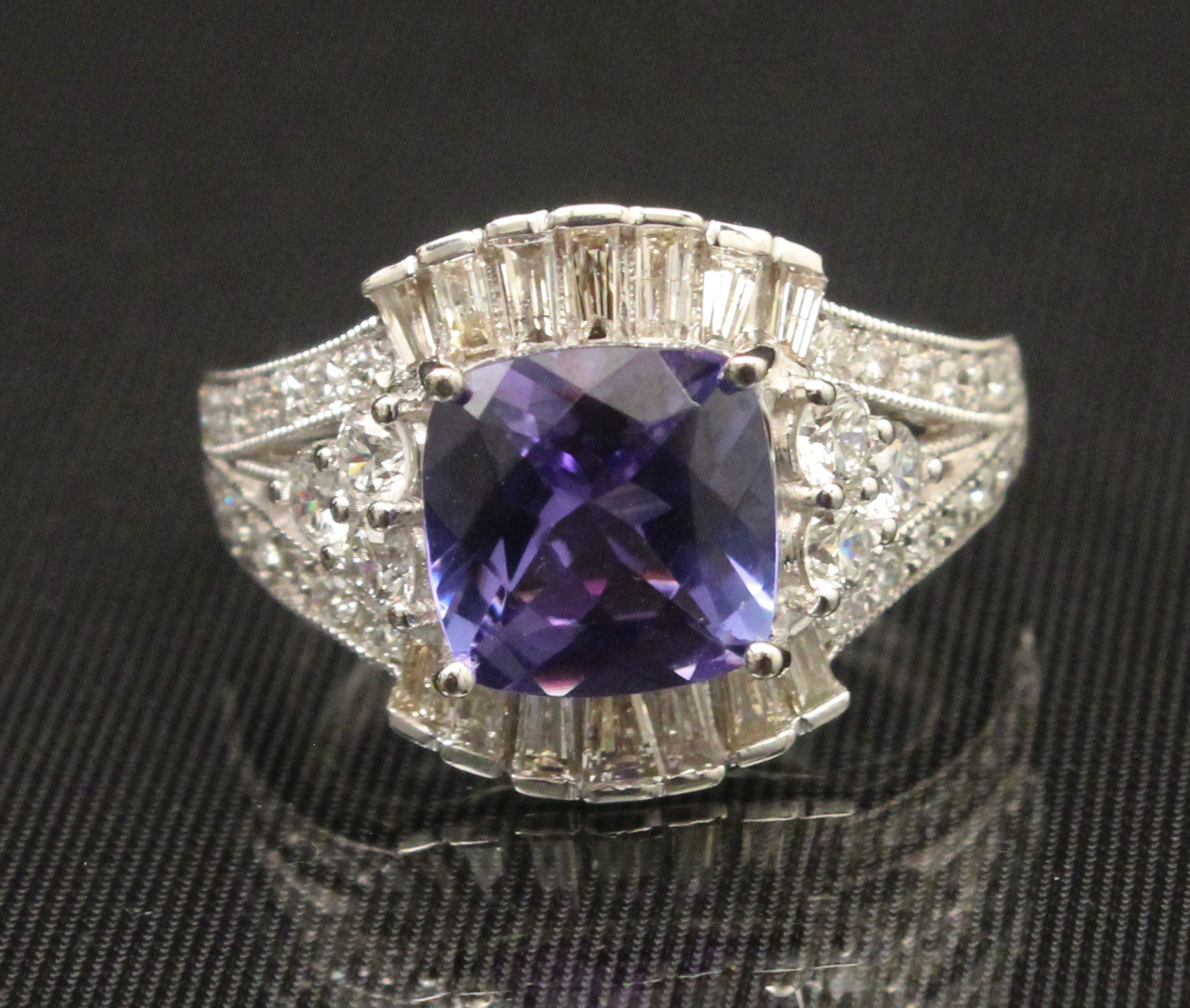 PLATINUM 2.90 CT. TANZANITE AND