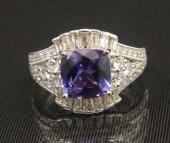 PLATINUM 2.90 CT. TANZANITE AN