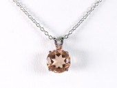 PLATINUM 3.5CT PINK GEMSTONE N