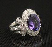 PLATINUM 4.41 CT. TANZANITE AN