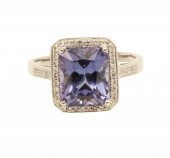 PLATINUM 4.50 CT TANZANITE & D