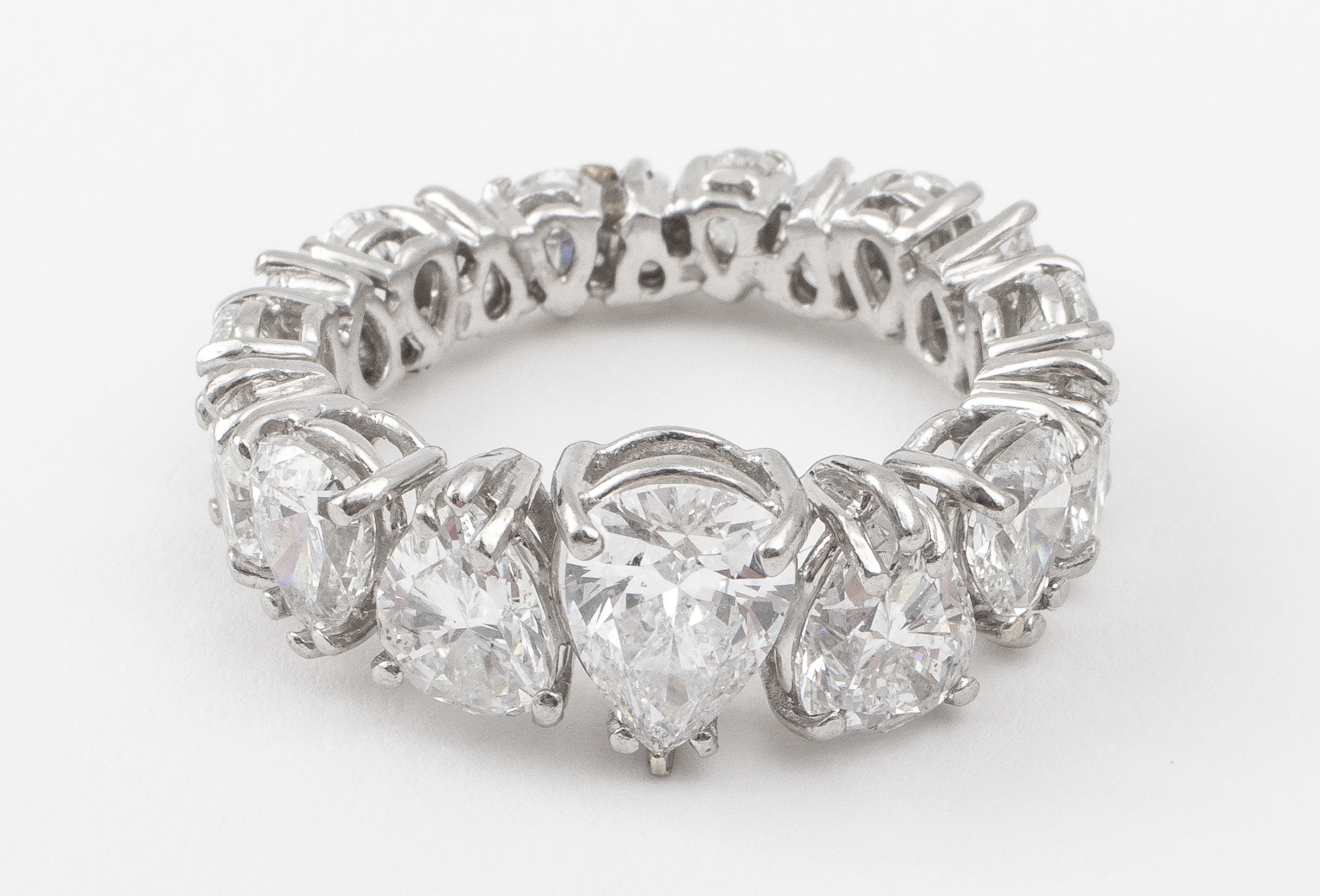 PLATINUM 6.50CT. PEAR SHAPED