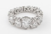 PLATINUM 6.50CT. PEAR SHAPED D