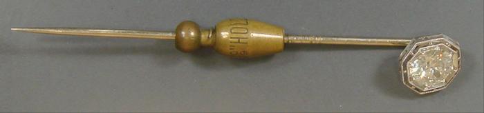 Platinum and 18K WG diamond stick