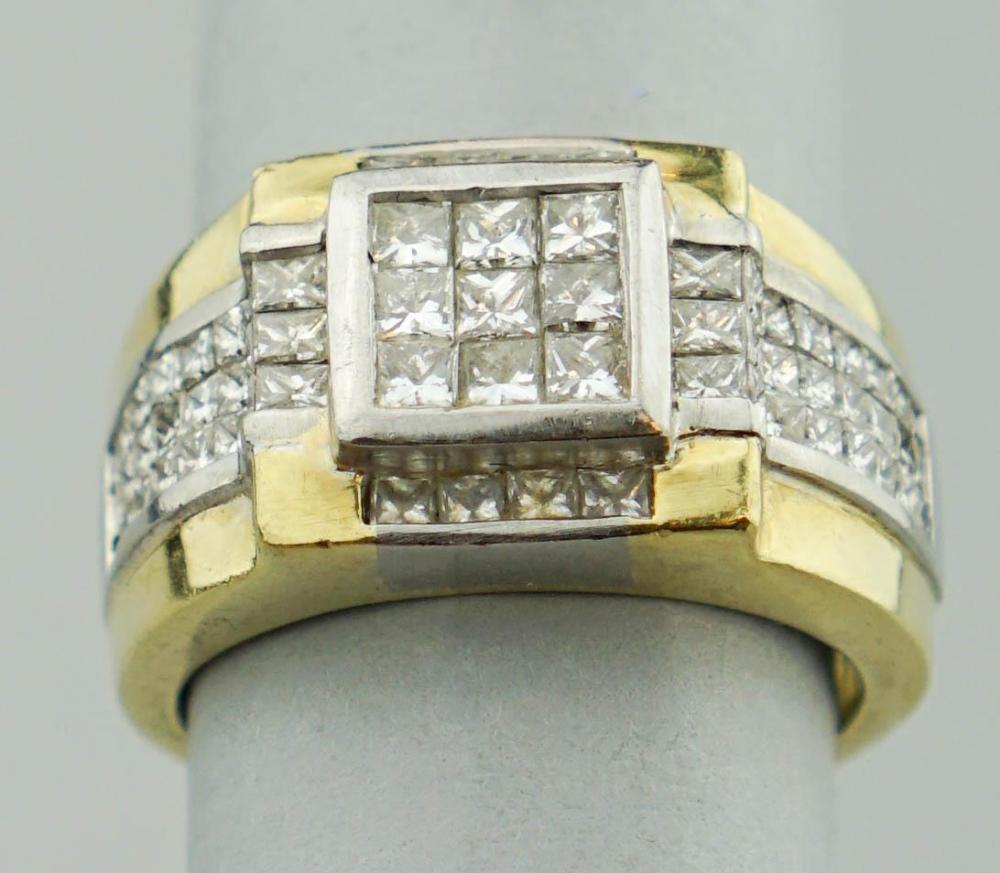 PLATINUM AND 18K YELLOW GOLD