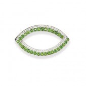 Platinum and Demantoid Garnet